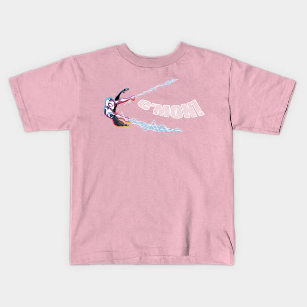 SPIDER-GWEN Kids T-Shirt by BTURNERart